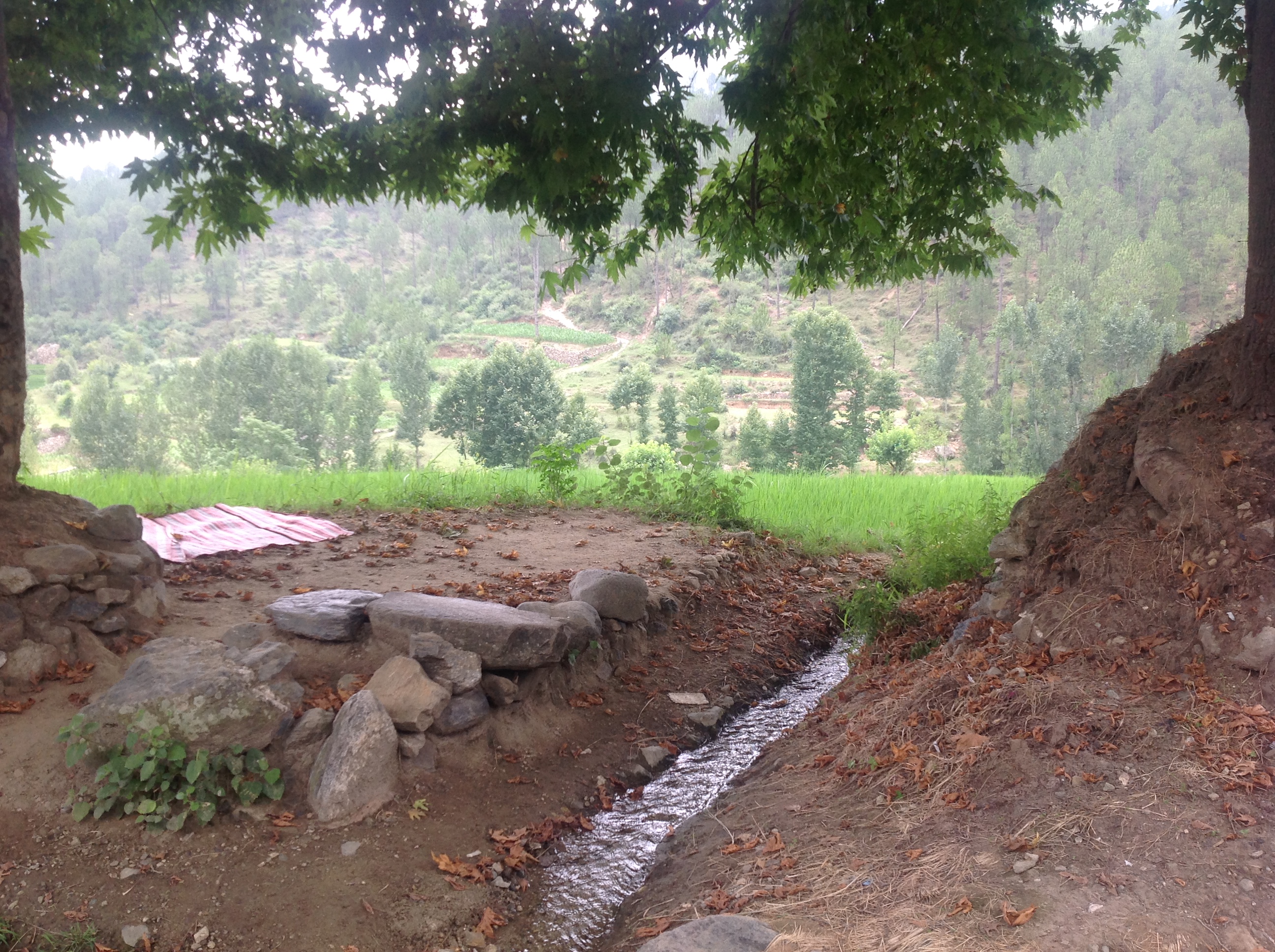 نریاب میں روایتی پتھر اور مٹی سے بنے کلا مکانات